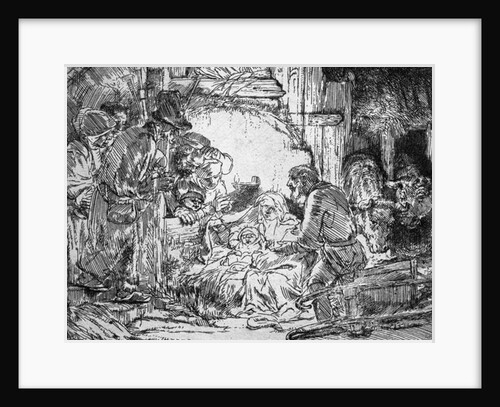 Nativity, 1654 by Rembrandt Harmensz. van Rijn