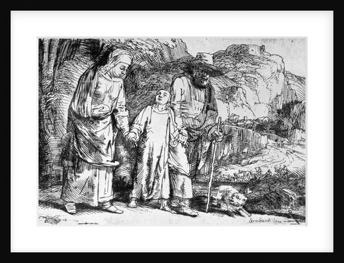 The Return from Egypt, or Jesus Christ Taken Back from the Temple, 1649 by Rembrandt Harmensz. van Rijn