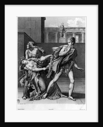 Phaedra, Oenone and Hippolytus by Anne Louis Girodet de Roucy-Trioson