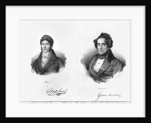 Etienne Mehul and Giacomo Meyerbeer by Francois Seraphin Delpech