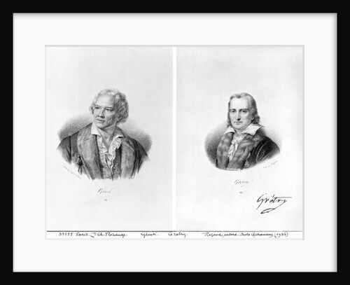 Christoph Willibald von Gluck and Andre Ernest Modeste Gretry by Francois Seraphin Delpech