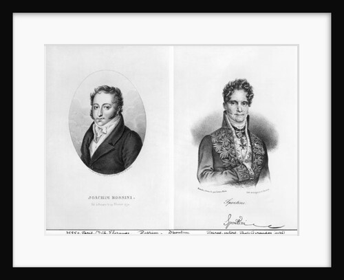 Gioacchino Rossini and Gaspare Spontini by Leopold Beyer