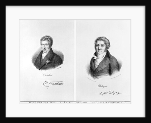 Luigi Cherubini and Nicolas Marie Dalayrac by Francois Seraphin Delpech