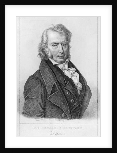 Henri Benjamin Constant de Rebecque as Deputy by Jacques