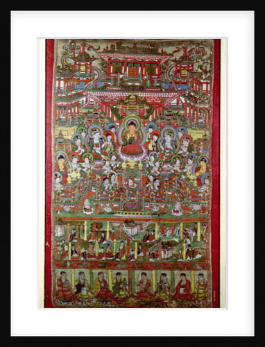 Paradise of Amitabha, from Dunhuang, Gansu Province by Chinese School