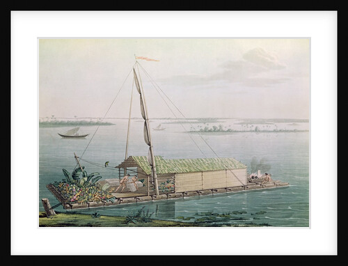 Raft on the Guayaquil River by Pierre Antoine Marchais