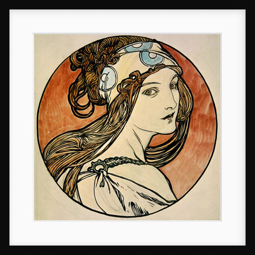 Woman with a Headscarf by Alphonse Marie Mucha