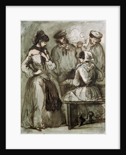 Grisettes and Workers by Constantin Guys