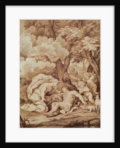 Venus Discovering Adonis by Francois Chauveau