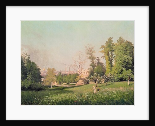 In the Park at Issy-les-Moulineaux, 1876 by Prosper Galerne