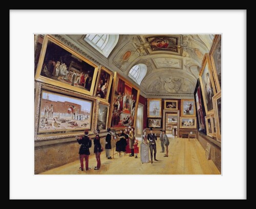 View of a Room in the Musee du Luxembourg in Paris in 1883-85 by French School