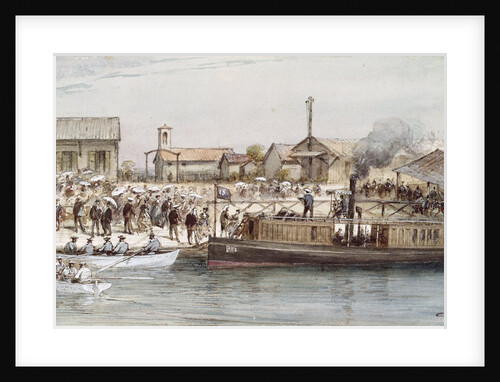 The Inauguration of the Suez Canal by the Empress Eugenie 17th November 1869 by Edouard Riou