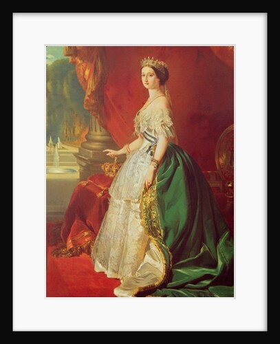 Empress Eugenie after a portrait by Francois Xavier Winterhalter by Francois Gabriel Guillaume Lepaulle