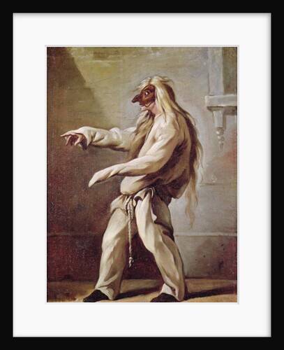 Character from the Commedia dell'Arte by Claude Gillot