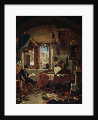 An Alchemist in his Laboratory by Thomas Wyck
