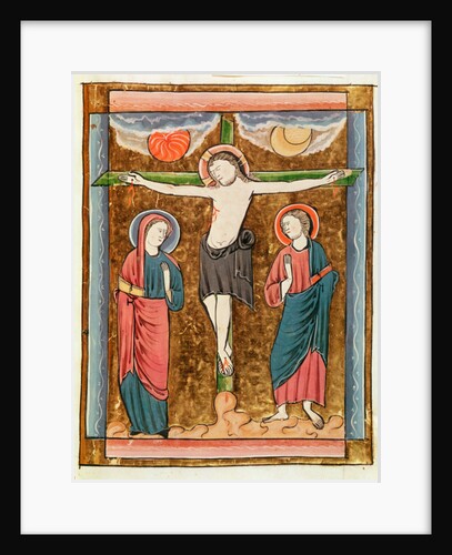 Ms 3016 fol.18r The Crucifixion by French School