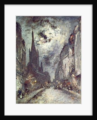 Rue Saint-Severin, 1877 by Johan-Barthold Jongkind