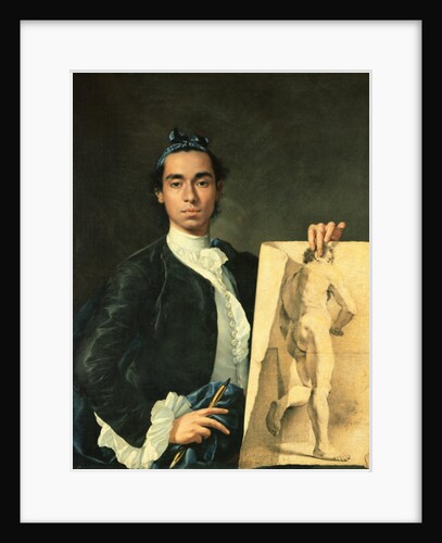 Self Portrait Holding a Nude Study, 1746 by Luis Egidio Menendez or Melendez