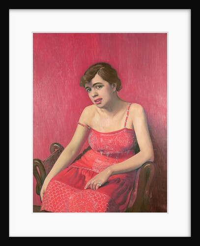 Romanian Woman in a Red Dress, 1925 by Felix Edouard Vallotton