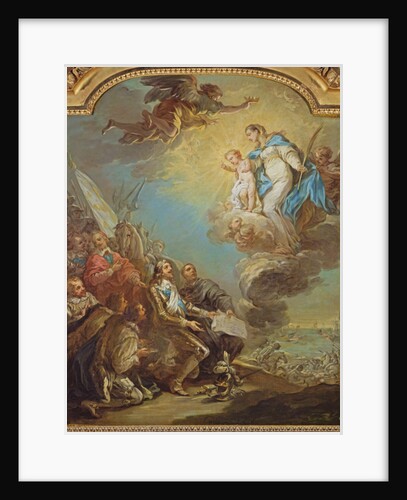 Study for Louis XIII Dedicating the Church of Notre-Dame-des-Victoires to the Virgin in 1629, before 1748 by Carle van Loo