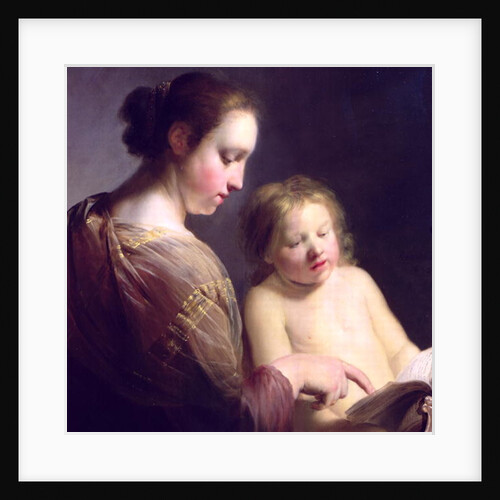 The Virgin Teaching the Infant Christ to Read, c.1630 by Pieter Fransz. de Grebber
