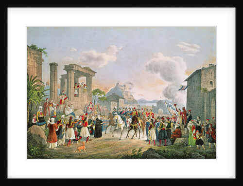 Entrance of Otto of Bavaria into Nauplia, 6th February 1833 by German School
