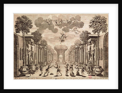 Set design for 'Andromede' by Pierre Corneille by Francois Chauveau