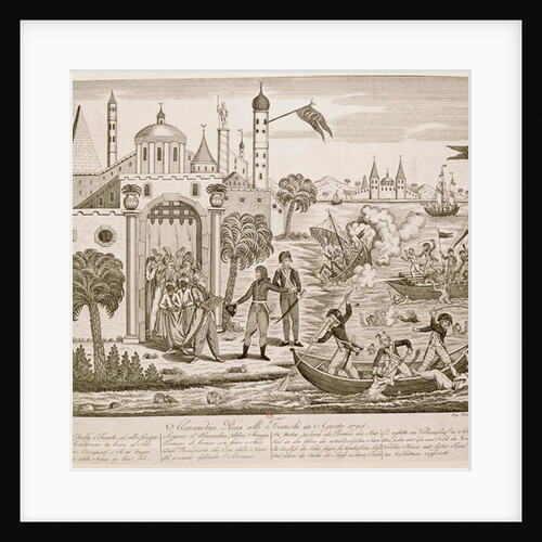 Napoleon I Landing in Alexandria, 2nd July 1798 by French School