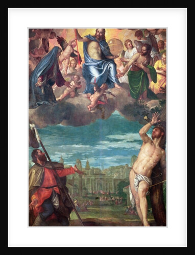 Christ Arresting the Plague with the Prayers of the Virgin, St. Rocco and St. Sebastian by (1528-88) Veronese