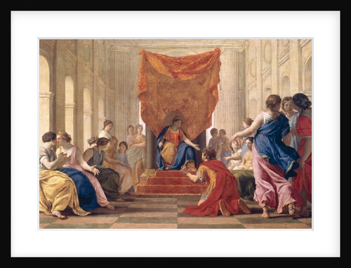 Poliphilus Kneeling before Queen Eleuterylida, c.1643-44 by Eustache Le Sueur