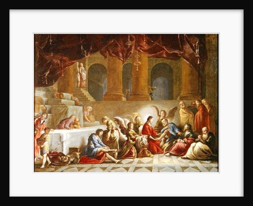 Jesus Washing the Disciples Feet by Claude Vignon