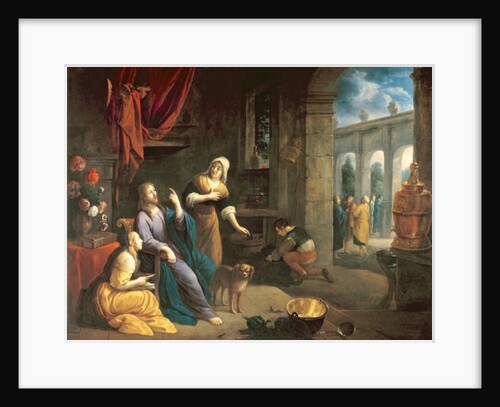 Jesus at the Home of Martha and Mary by Flemish School