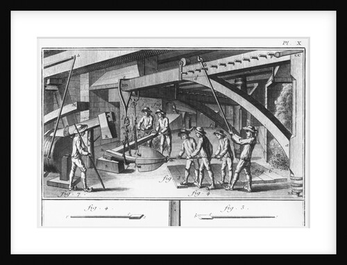 Forging an anchor by French School