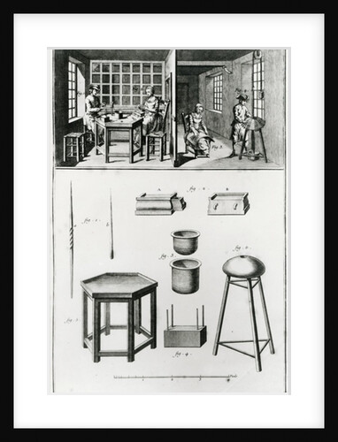 Buttons maker & lace maker by Louis-Jacques Goussier