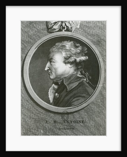 Jean Denis Antoine architect, engraved by Louis Simon Lemepereur by French School