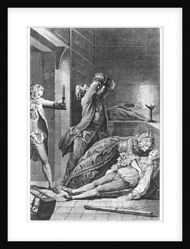 Jean Calas discovering his dead son by Charles Joseph Dominique Eisen