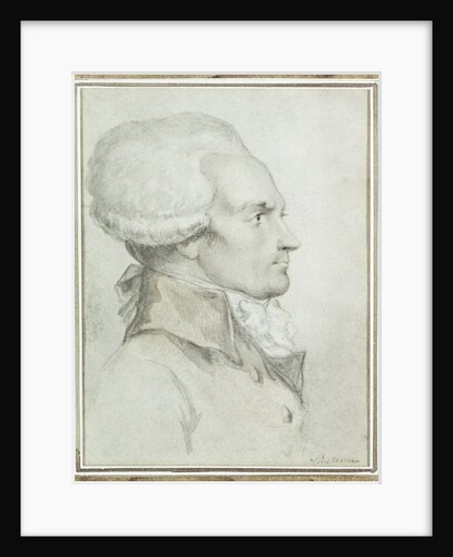 Portrait of Maximilien de Robespierre by Jean Michel the Younger Moreau