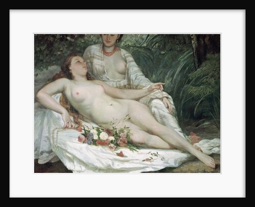 Bathers or Two Nude Women, c.1858 by Gustave & Hanoteau Hector (1823-90) Courbet