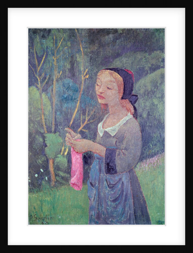 Young Girl with a Pink Stocking or Young Breton Knitting, 1920 by Paul Serusier