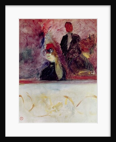The Box at the Mascaron Dore, 1893 by Henri de Toulouse-Lautrec