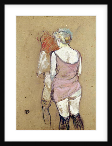 Two Semi-Nude Women at the Maison de la Rue des Moulins, 1894 by Henri de Toulouse-Lautrec