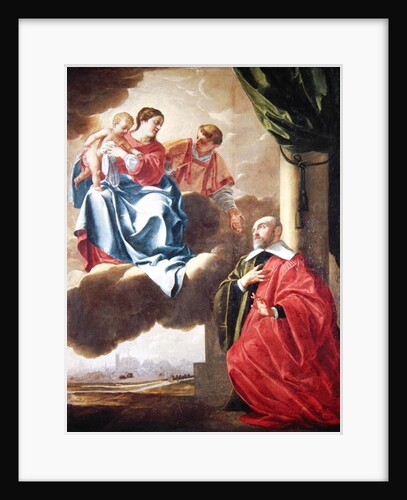 Pierre Tullier Before the Virgin and Child and St. Stephen by Jacques Blanchard