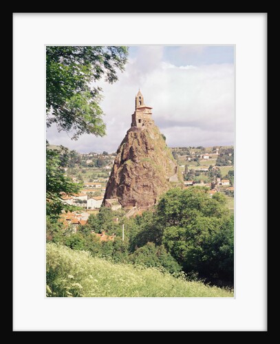 View of the Rocher d'Aiguilhe with the Church of St. Michel de l'Aiguilhe by Anonymous