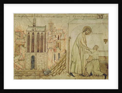 St. Eligius saving the Church of St. Martial from fire and curing a crippled man in the Church of St. Denis by French School
