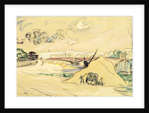 The Pile of Sand, Bercy, 1905 by Paul Signac