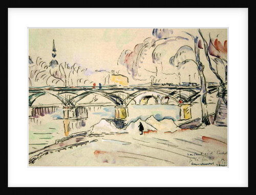 The Pont des Arts, 1924 by Paul Signac