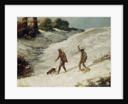 Hunters in the Snow or The Poachers by Gustave Courbet