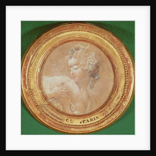 Young Girl Squeezing her Breast by Jean-Honore Fragonard