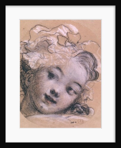 Portrait presumed to be Rosalie, daughter of the artist by Jean-Honore Fragonard