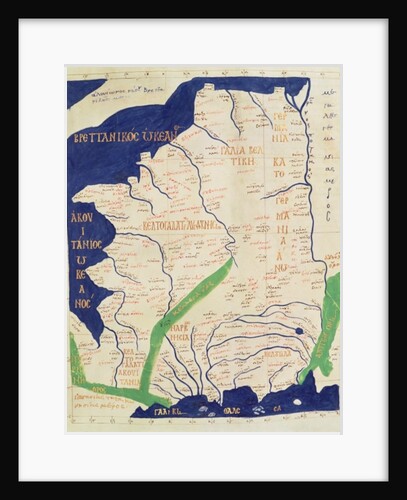 Map of France by Ptolemy